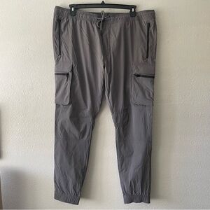H&M Men's Skinny Fit Joggers Cargo Pants Size XXL Gray Joggers Multi Pocket Pant